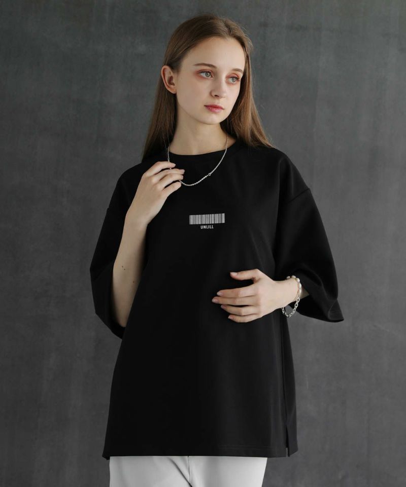 ジョーゼットバーコードプリントビッグTee | UNLILL（アンリル