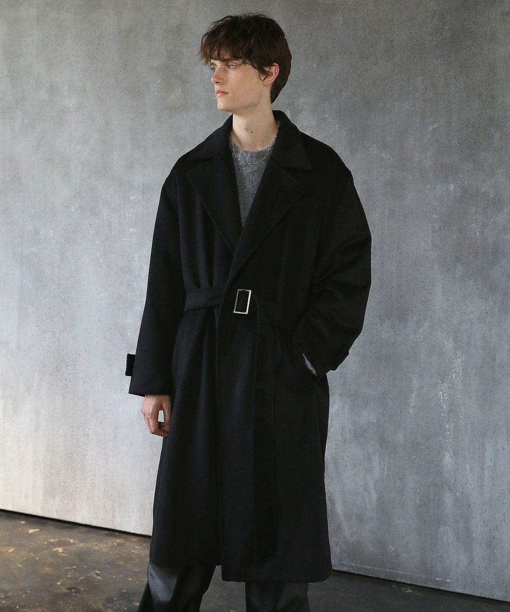 16aw MARNIノーカラータイロッケンコート　46 メンズ　オーバーサイズ 16aw MARNIノーカラータイロッケンコート 46 メンズ オーバーサイズ